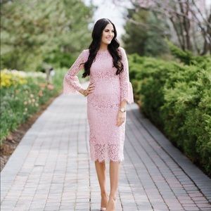 Rachel Parcell Pink Lace Dress